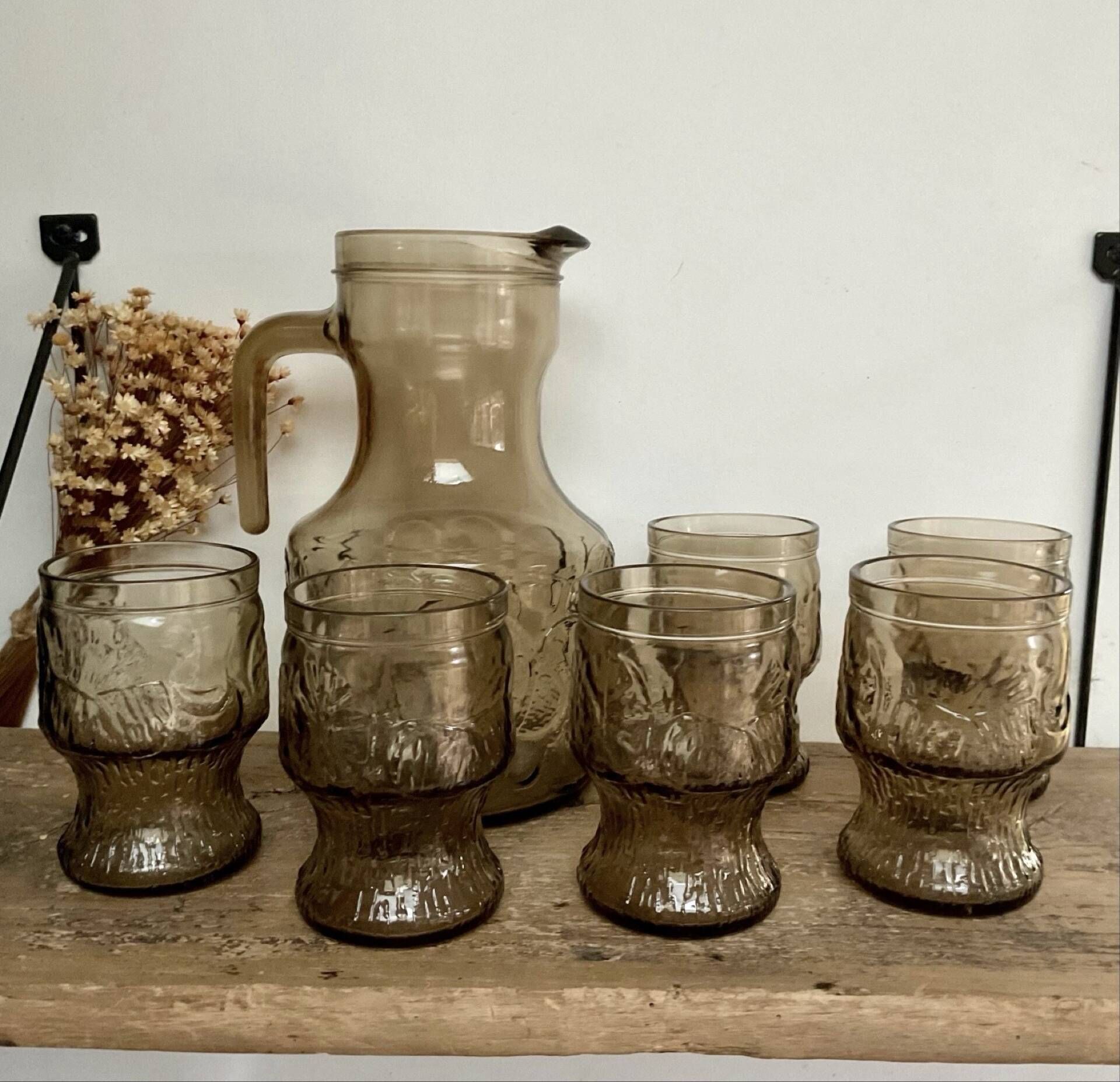 Smoked orangeade service Fidenza Italy vintage