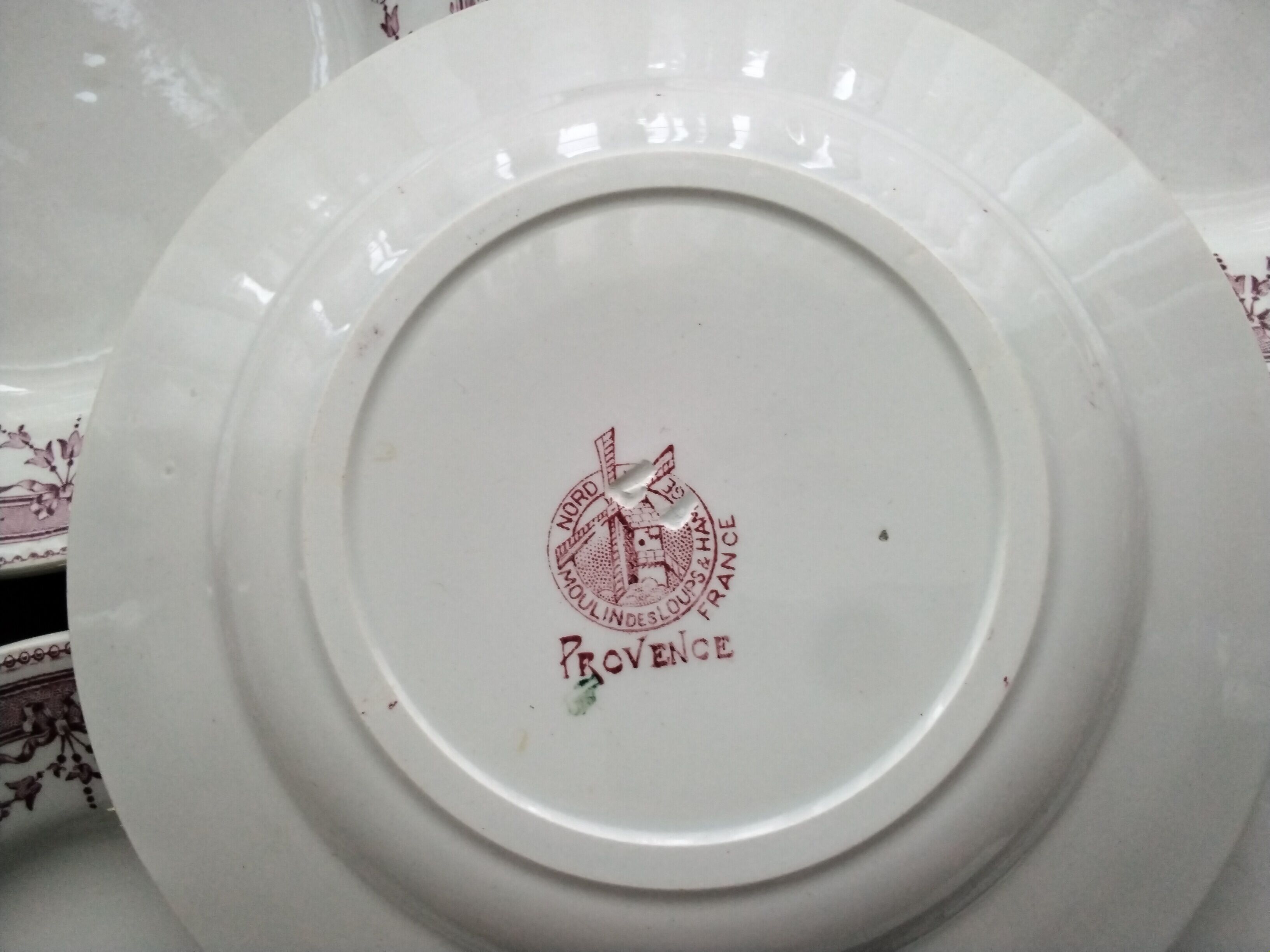 5 dessert plates Hamage Moulin des Loups Provence model