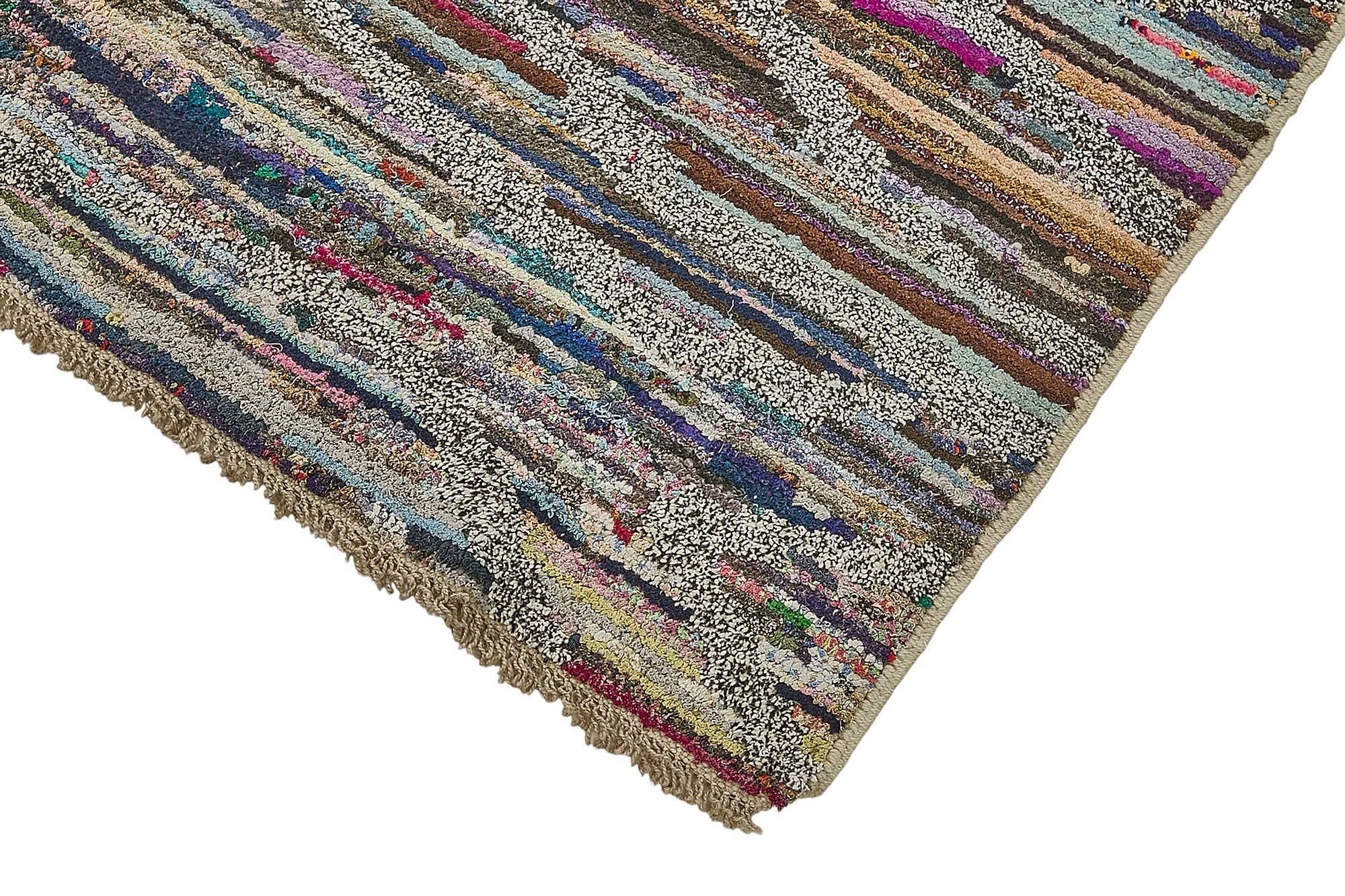 Handwoven Turkish Recycled Boho Rug 175 cm x 251 cm