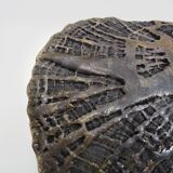 Large vintage ceramic heart-shaped vase signed 80s 35X38 cm