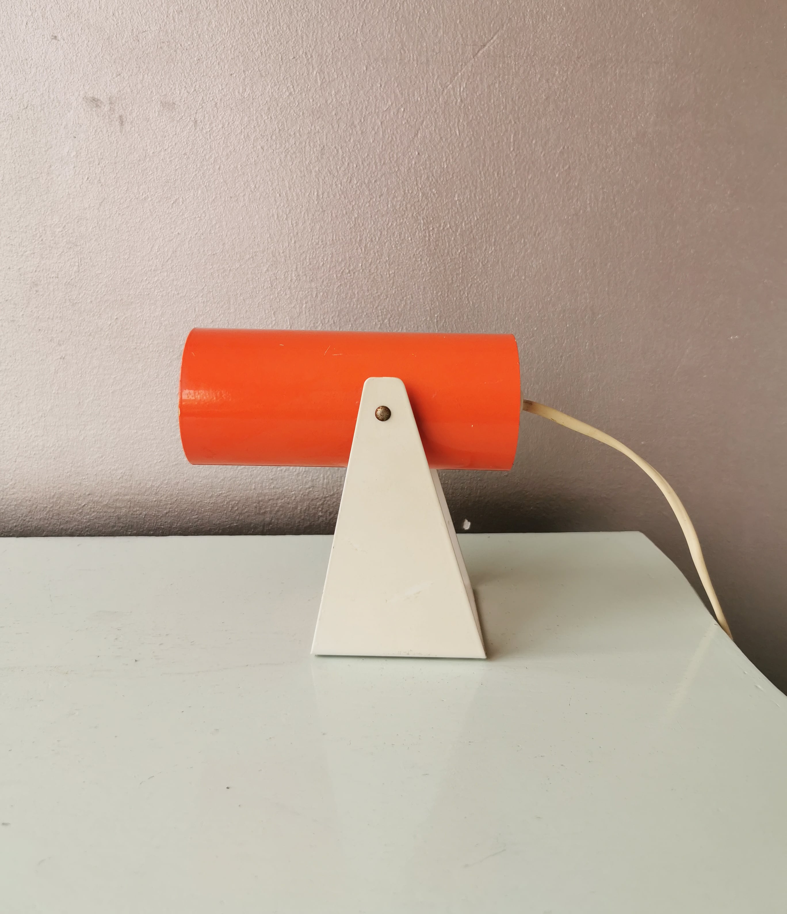 Vintage metal desk lamp wall lamp from the seventies