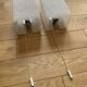 Pair of perspex wall lights