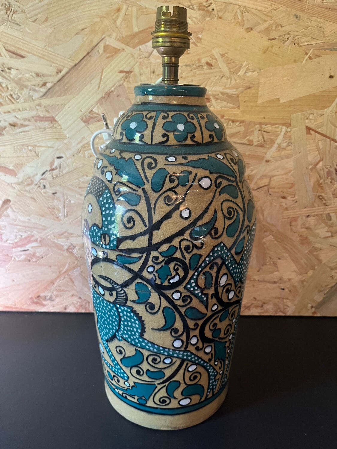 Ceramic lamp foot North Africa