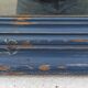 Old blue wooden mirror