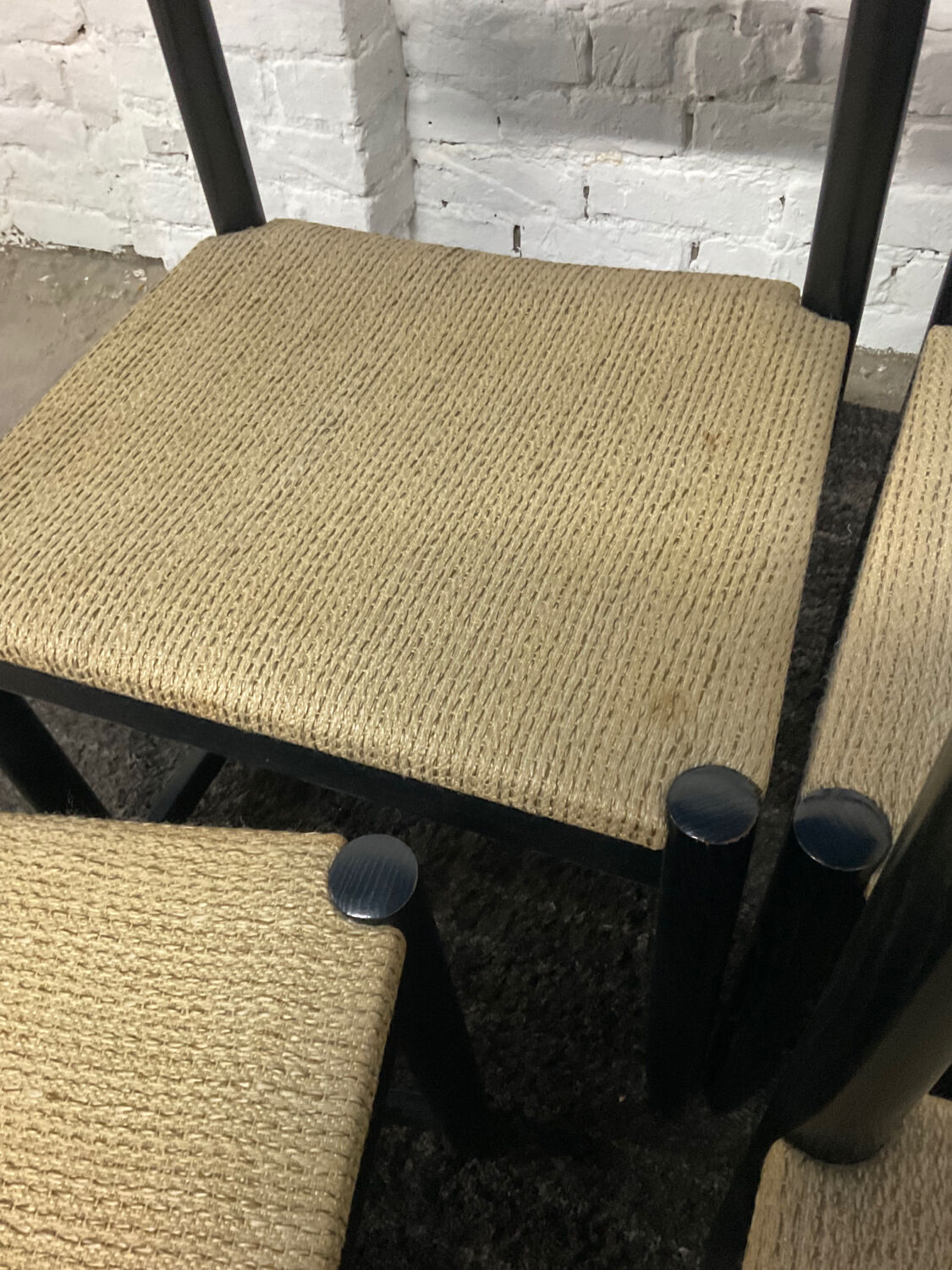 Series of 6 Vico Magistretti chairs from the 70s