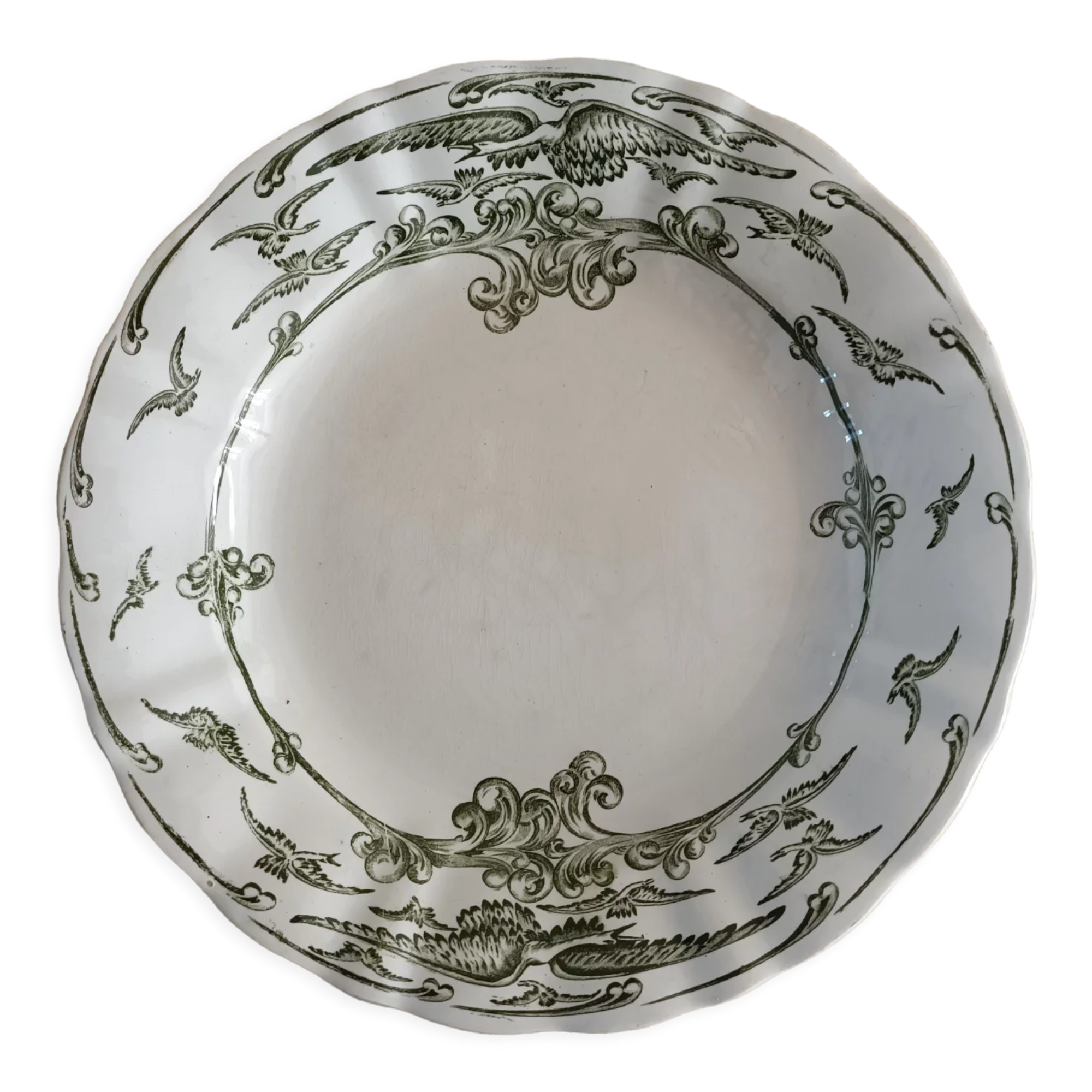 Round iron earth dish Saint Amand