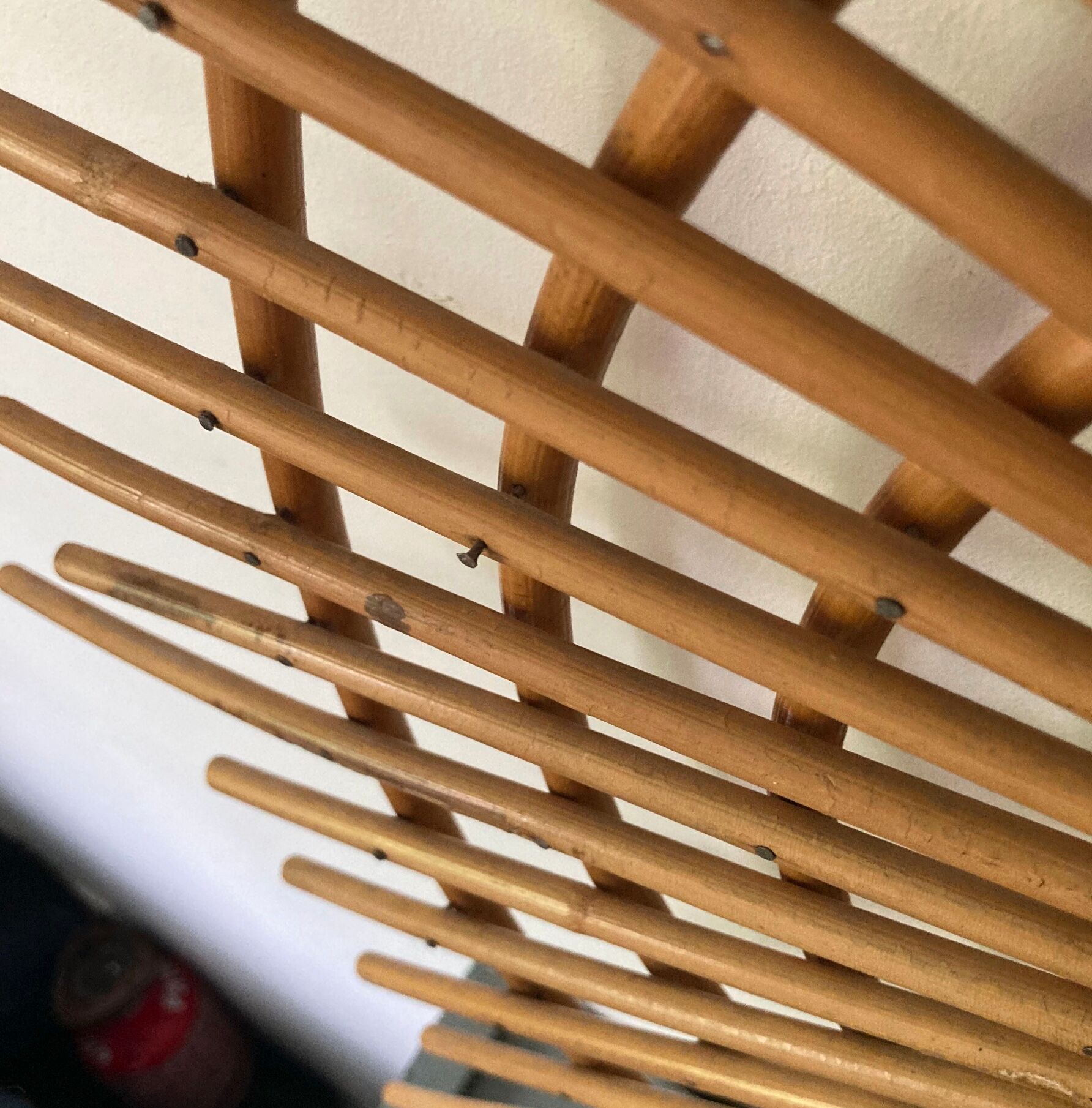 Vintage ortf rattan mirror