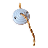 Large white opaline pendant light