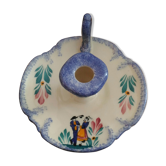 Bougeoir Henriot Quimper Brittany earthenware
