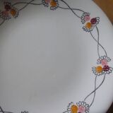 Flat plate Gien model Fleurettes