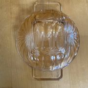 Série 9 Coupelles Bols Anciens Verre Moulé Ambré Irisé Vintage #E077
