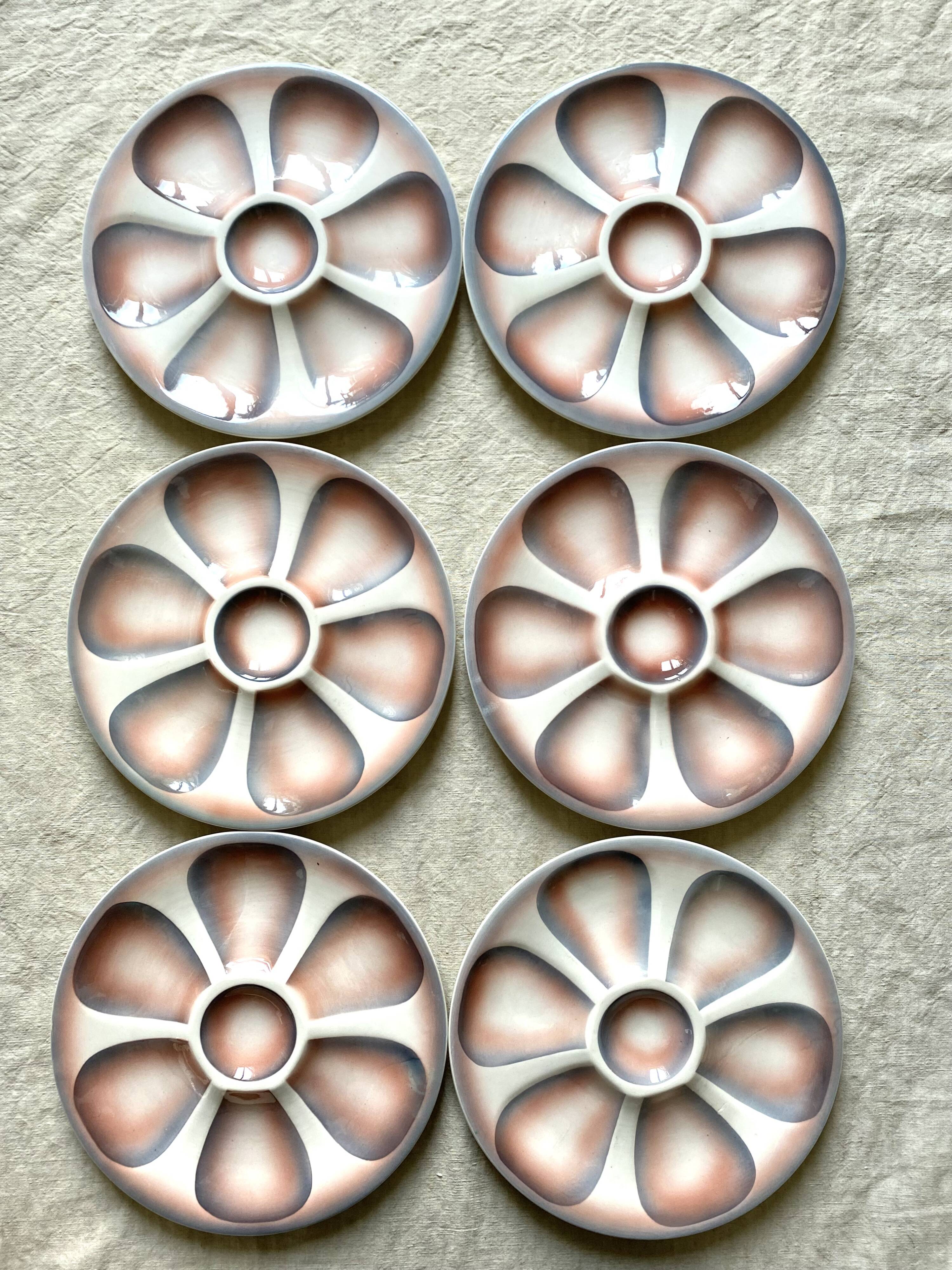 Digoin oyster plates from the 60s