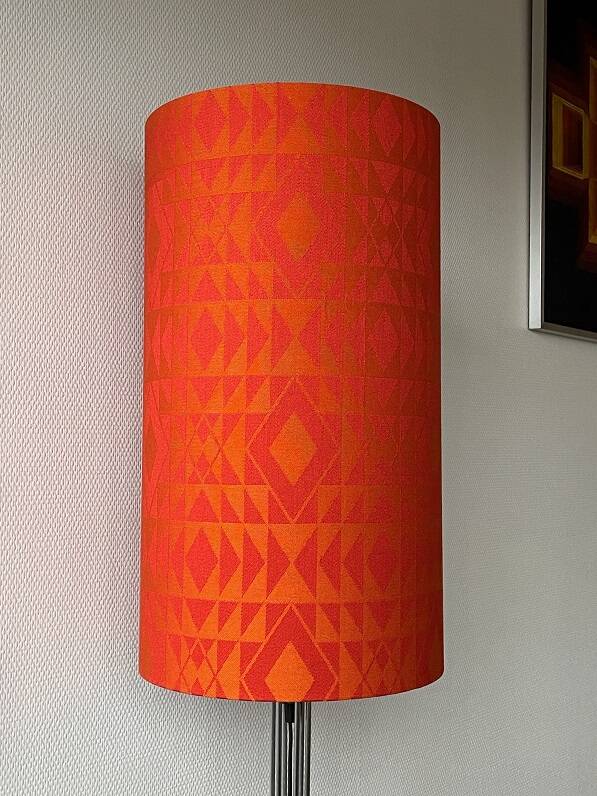 Abat-jour Eldo H60 D33 - tissu style vintage 70's