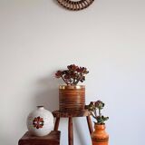 Mid-Century Bamboo Sunburst Mirror, France, Franco Albini Style, 1950s