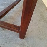 Rustic monastery farmhouse table, antique, 19th century, made of walnut.