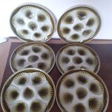 set of 6 oyster plates - Moulin des loups