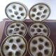 set of 6 oyster plates - Moulin des loups