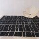 Black Moroccan Checkered Rug - 289 x 200 cm