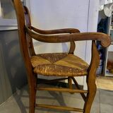 Straw armchair