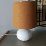 Ceramic lamp with jutte lampshade