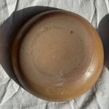 11 assiettes creuses artisanales vintage en grès mat