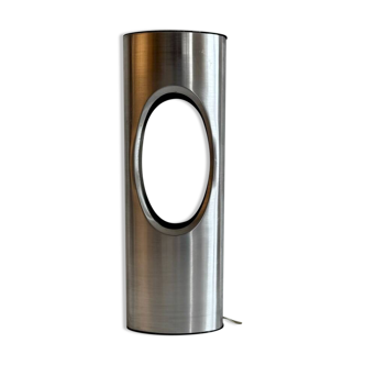 Vintage table lamp, aluminum, France 1970