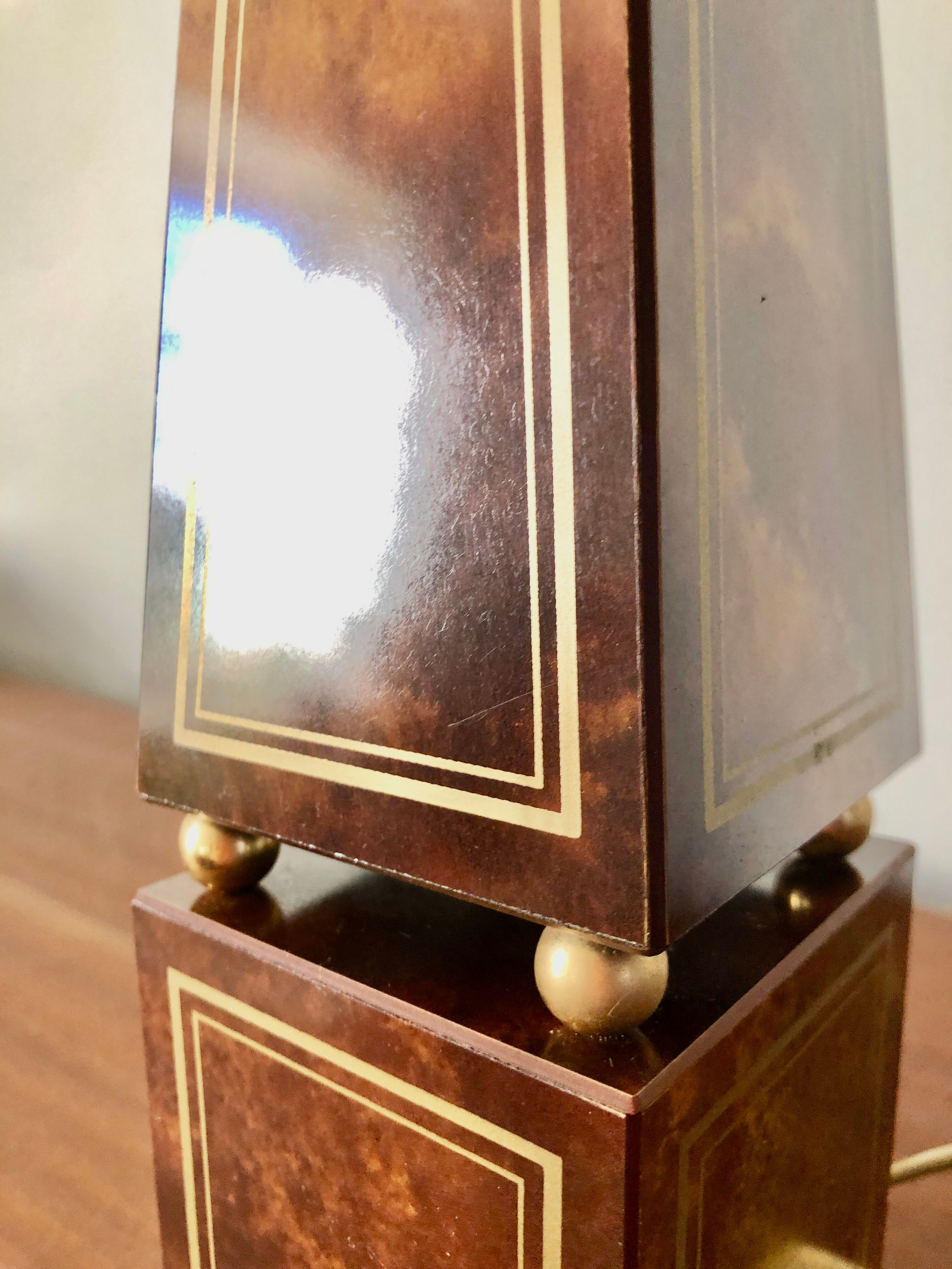 Obelisk lamp foot Le Dauphin 1970