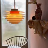 Sven middelboe verona pendant in white and orange by nordisk solar, denmark