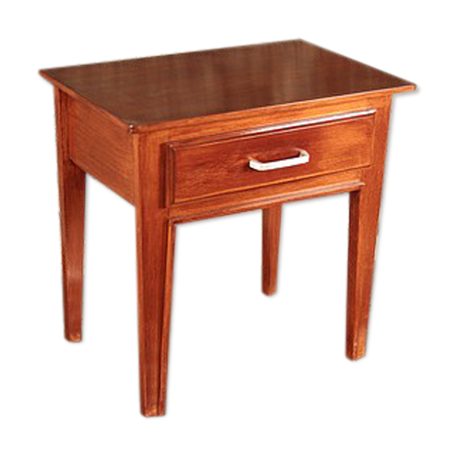 Varnished mahogany bedside