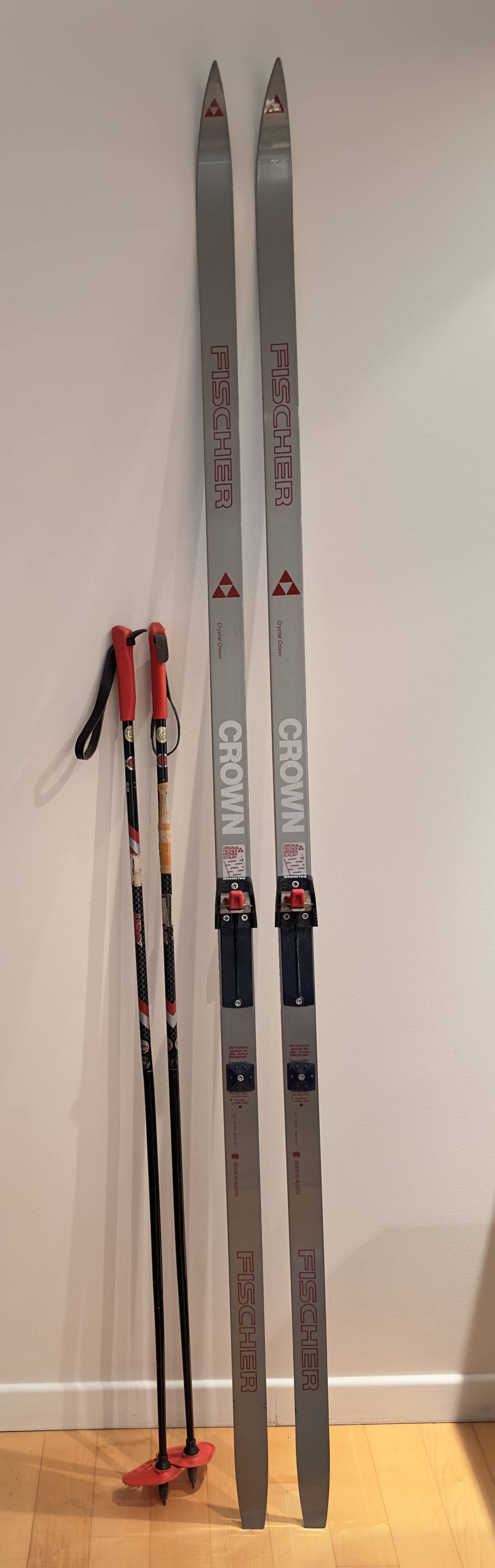 Pair of vintage cross-country skis