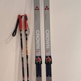 Pair of vintage cross-country skis