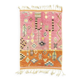 Moroccan shaggy wool rug