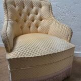 Velvet toadstool armchair