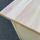 Commode scandinave blanche et bois massif avec 3 tiroirs
