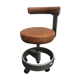 Siemens revolving and height adjustable brown industrial chair 1970