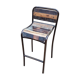 Chaise-tabouret de bar en bois+métal