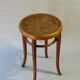 Piano stool by Thonet 1910, wooden seat Height 56cm