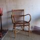 Vintage rattan armchair