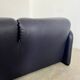 Maralunga sofa designer Vico MAGISTRETTI cassina in vintage midnight blue leather