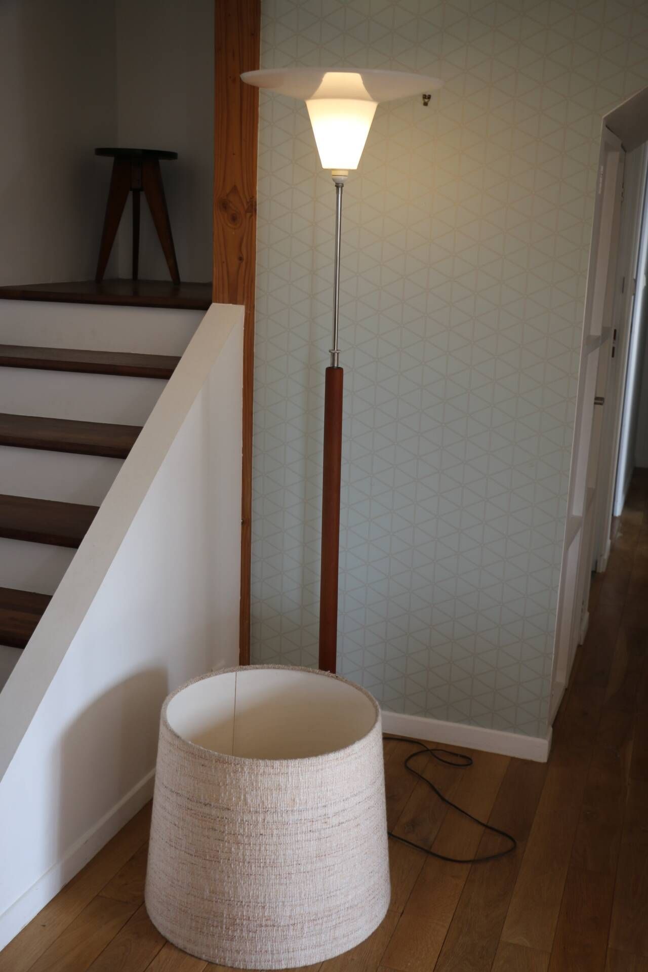 Domus teak floor lamp 1960 XXL