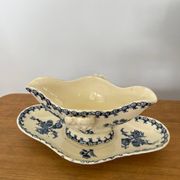 Ironstone sauce boat "Thistle" signed GIEN