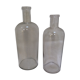 Pair of former pharmaceutical glass bottles