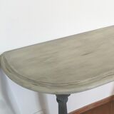 Patinated wooden console