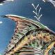 Grand plat creux en céramique signé Salamò La Bisbal (Espagne)