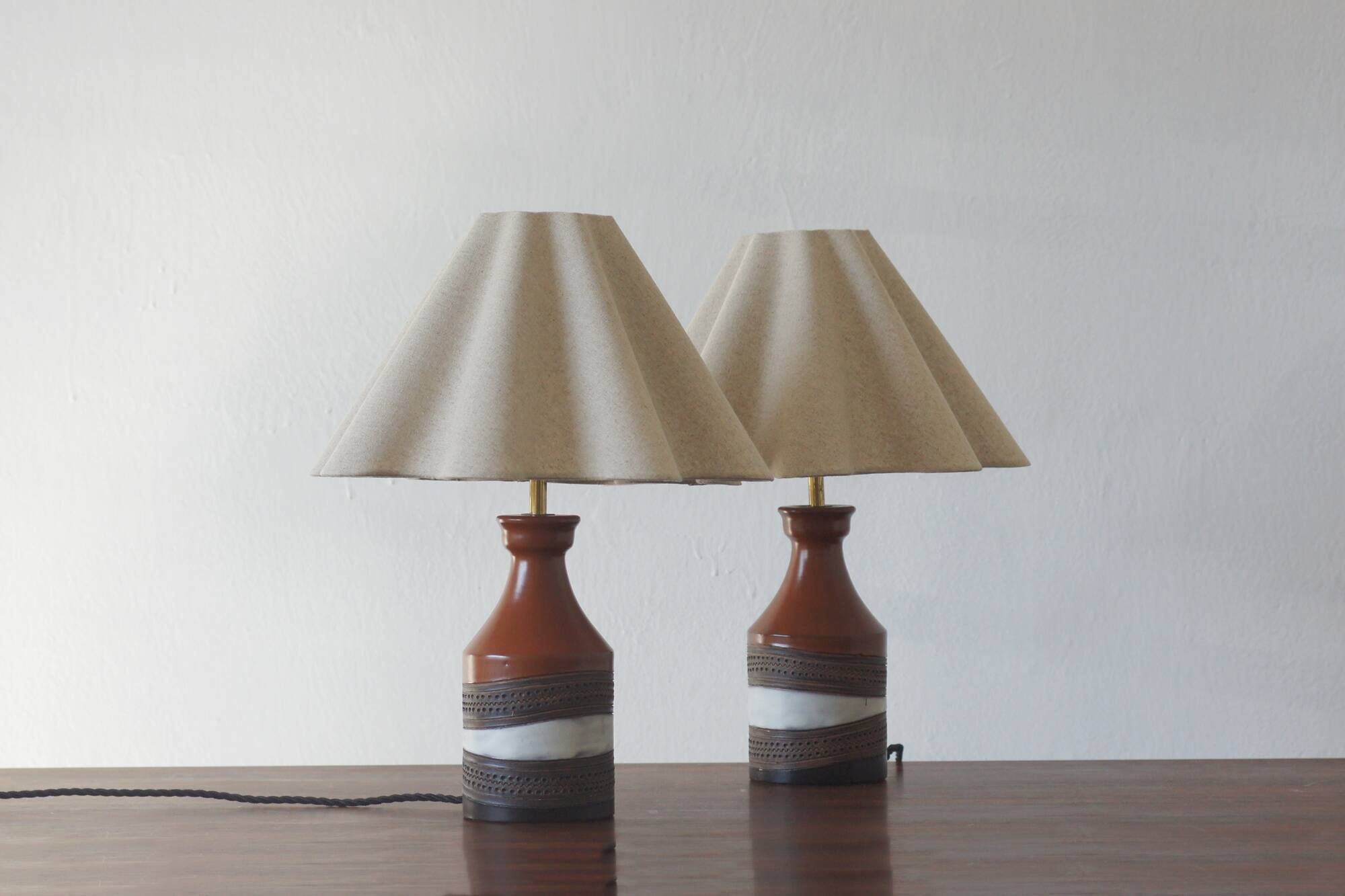 Ceramic Table Lamps from Bitossi Ceramiche, Italy, 1960s, Set of 2