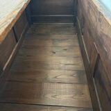 Grand coffre ancien en chêne massif – XIXe – belle patine d’origine