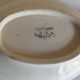 Dish ravier of Lunéville KG decorates Passiflore flowers late 19th