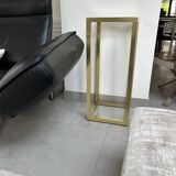 Console laiton et verre 1970 signée Pierre Vandel Paris