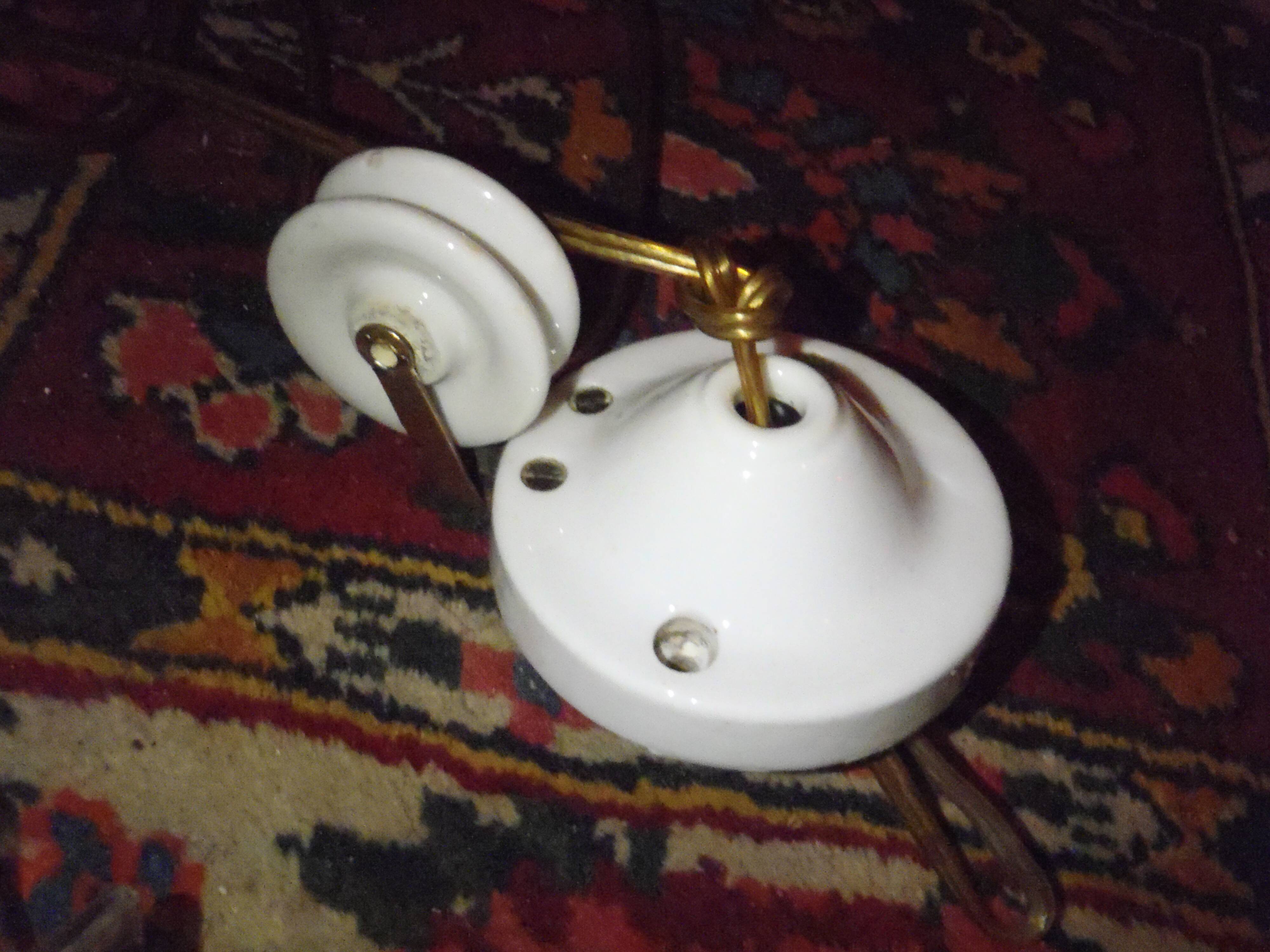 1930s brass "up and down" suspension