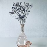 Pink glass decanter